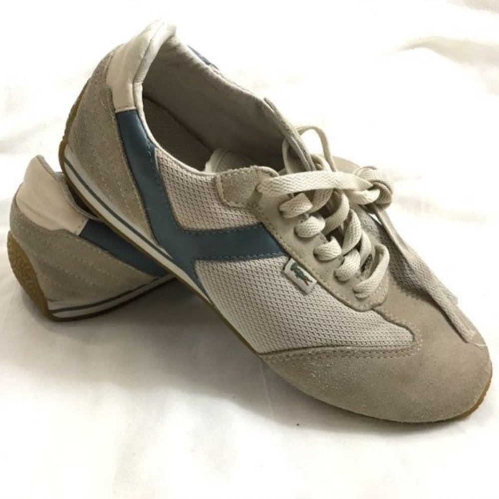 Lacoste Ladies Shoes Suede Mesh